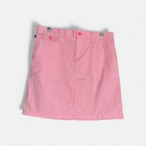 Ralph Lauren Polo Jeans Vintage Pink Gingham Women's Skirt 4 Small